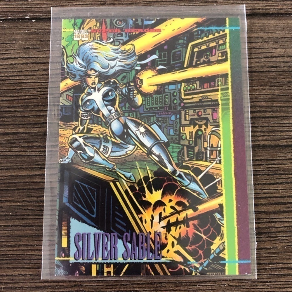 1993 Marvel Trading Card: Super Heroes: Sliver Sable #6